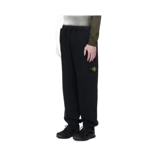 Stone Island Logo-Patch Elasticated Waistband Trousers