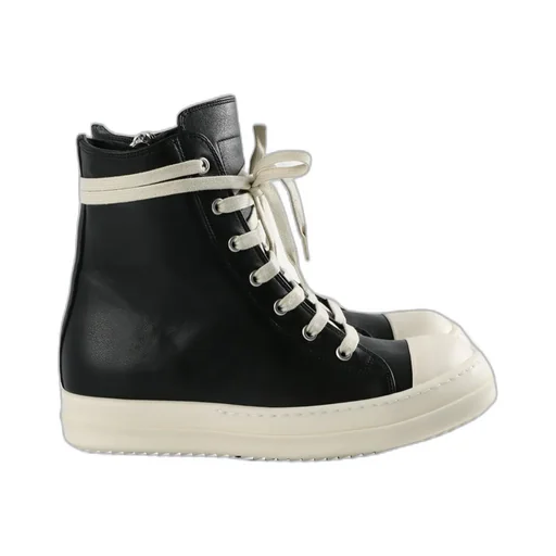 Rick Owens High-Top Lace-Up Sneakers
