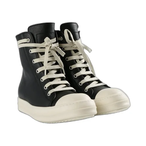 Rick Owens High-Top Lace-Up Sneakers
