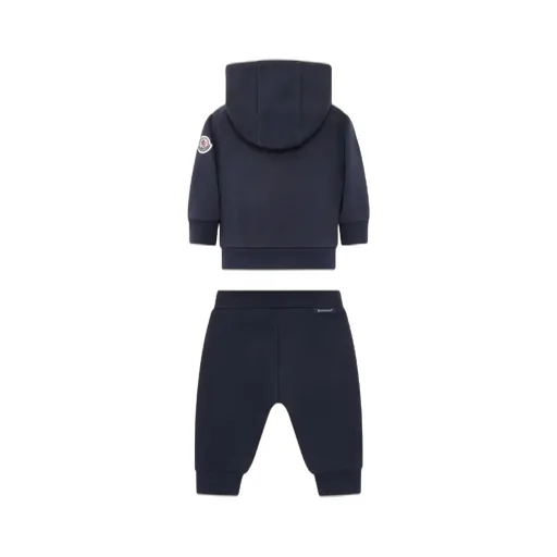 Moncler Enfant Embroidered Teddy Logo Sweatsuit Set