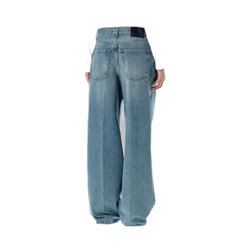 Candy Pleated Wide-Leg Jeans