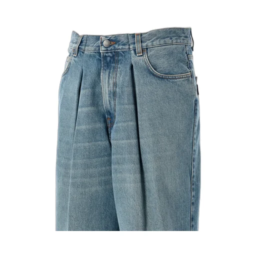 Candy Pleated Wide-Leg Jeans