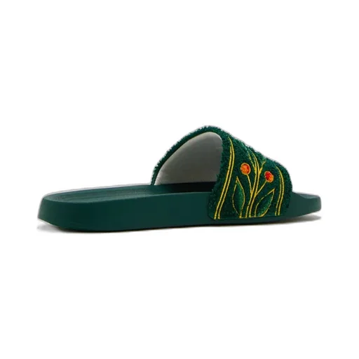 Casablanca Logo Detailed Terry Slides