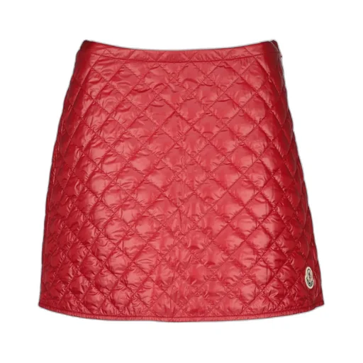 Moncler Logo Patch Quilted Mini Skirt