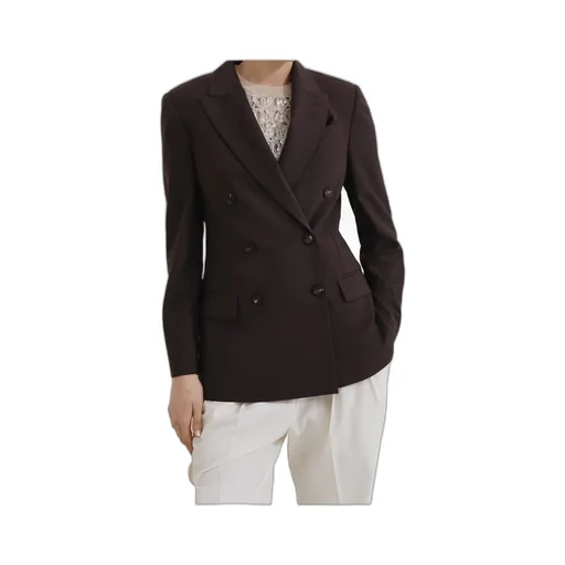 Brunello Cucinelli Double-Breasted Long Sleeved Blazer
