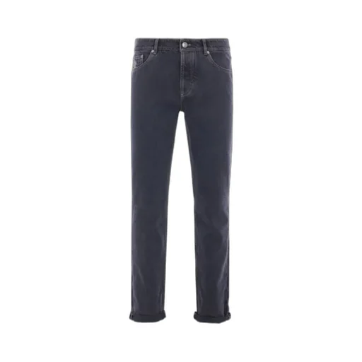 Brunello Cucinelli Logo Patch Skinny Jeans