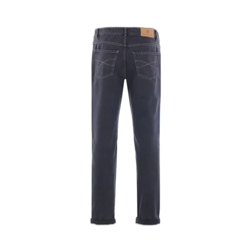 Brunello Cucinelli Logo Patch Skinny Jeans