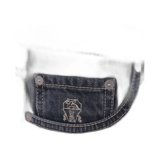 Brunello Cucinelli Logo Patch Skinny Jeans