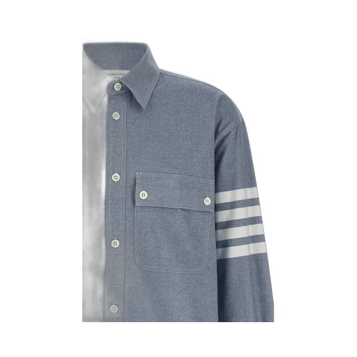 Thom Browne 4-Bar Flannel Shirt