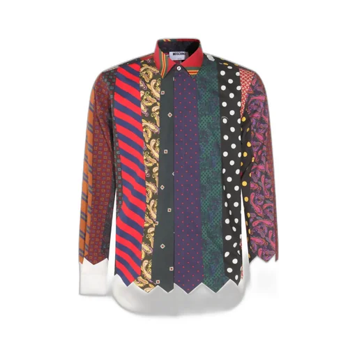 Moschino All-Over Tie Printed Long-Sleeved Shirt