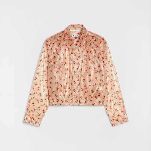 Technical Organdy Printed Blouson