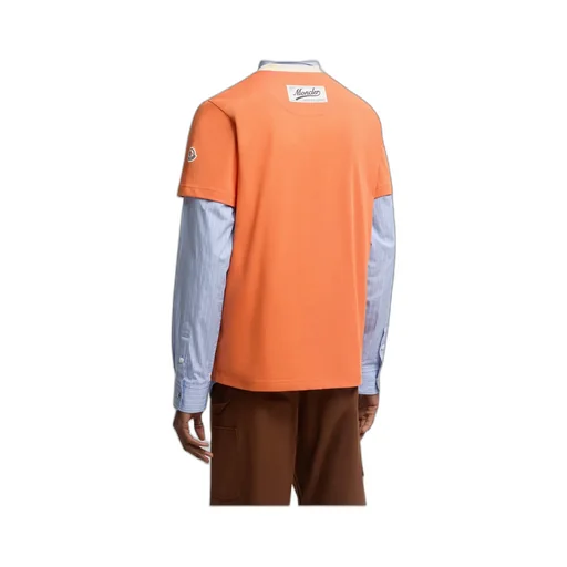 Embroidered Logo Cotton Piquet V-Neck T-Shirt