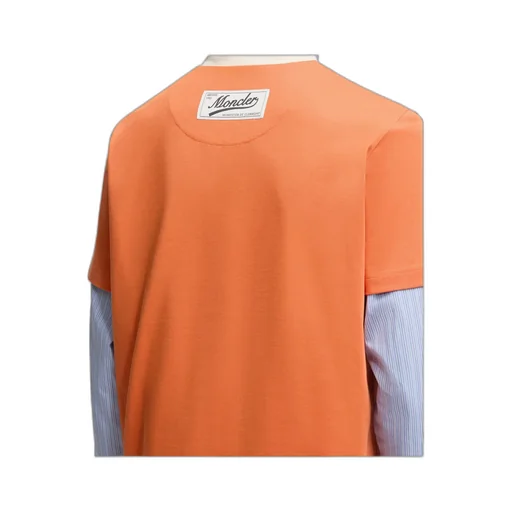 Embroidered Logo Cotton Piquet V-Neck T-Shirt