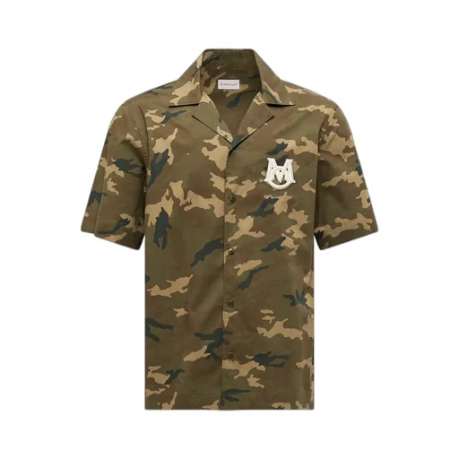 Printed Cotton Short Sleeve Shirt