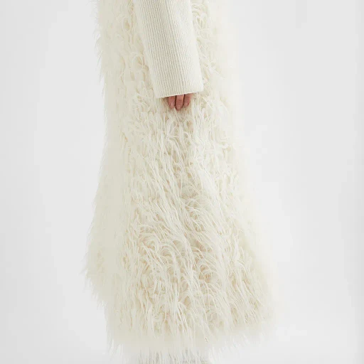 Textured Wool Blend Skirt