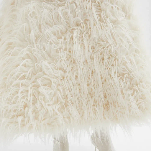 Textured Wool Blend Skirt