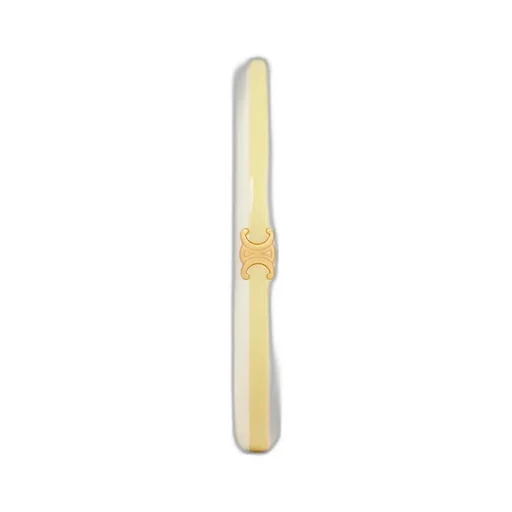 Celine Sorbet Bangle In Resin And Brass With Gold Finish