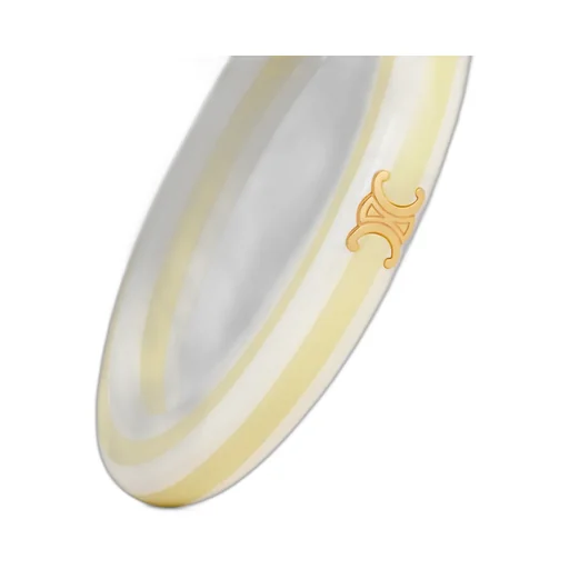 Celine Sorbet Bangle In Resin And Brass With Gold Finish