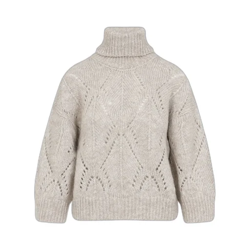 Peserico Perforated High-Neck Knitwear