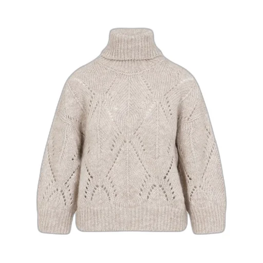 Peserico Perforated High-Neck Knitwear