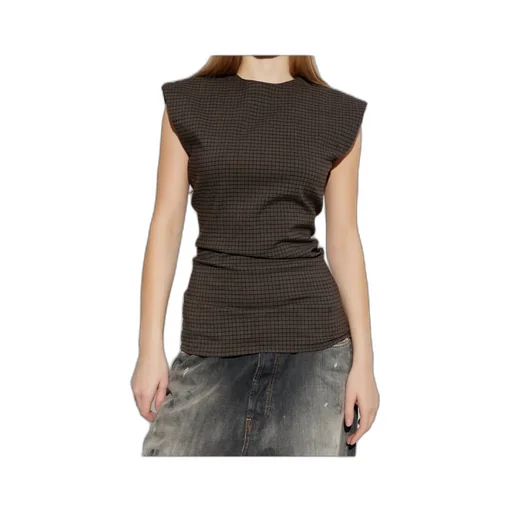 Acne Studios Sleeveless Checked Top