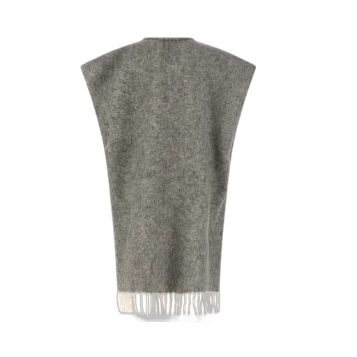 Peserico Bouclé Fringe Cape