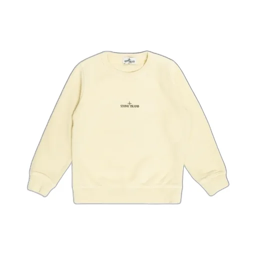 Stone Island Junior Compass Printed Crewneck Sweatshirt