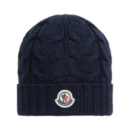 Moncler Enfant Logo Patch Beanie