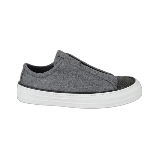 Brunello Cucinelli Slip-On Low-Top Sneakers