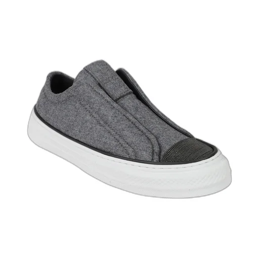 Brunello Cucinelli Slip-On Low-Top Sneakers