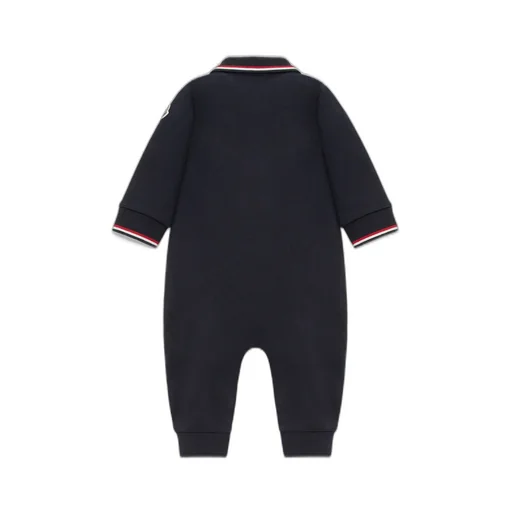 Moncler Enfant Logo Patch Long-Sleeved Babygrow