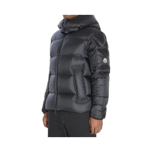 Moncler Logo Patch Hooded Puffer Jacket