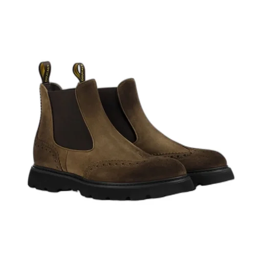 Doucal's Round-Toe Slip-On Boots