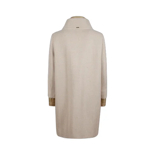 Herno Zigzag-Weave High Neck Coat