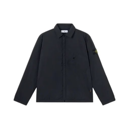 Stone Island Logo Patch Long-Sleeved Shirt