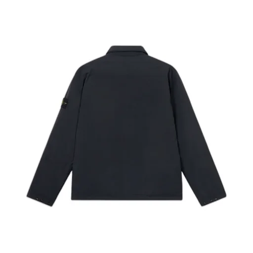 Stone Island Logo Patch Long-Sleeved Shirt