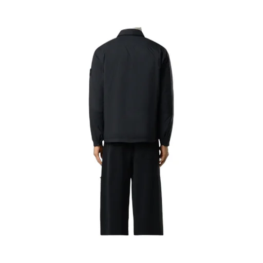 Stone Island Logo Patch Long-Sleeved Shirt