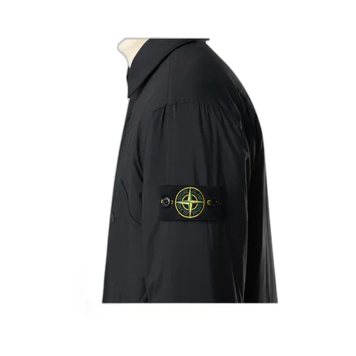 Stone Island Logo Patch Long-Sleeved Shirt