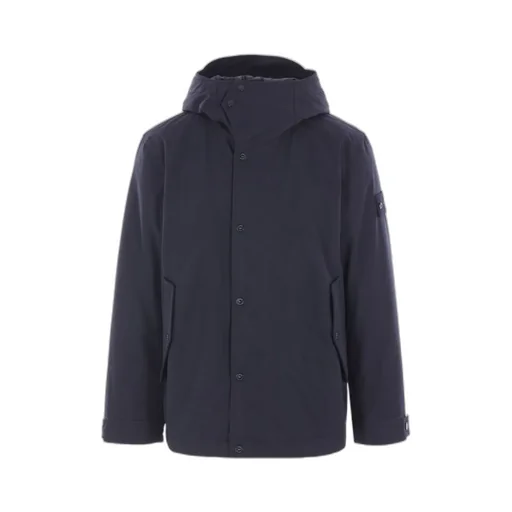 Stone Island Logo Patch Hooded Jacket