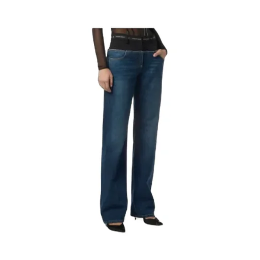 Waistband-Detail Jeans