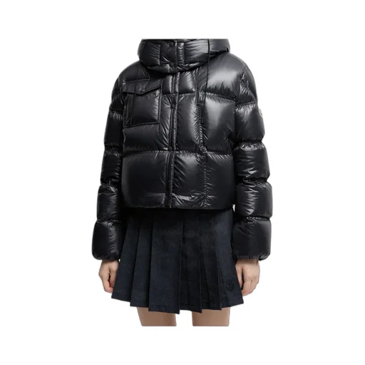 Moncler Erea Square-Quilted Hooded Short Down Jacket