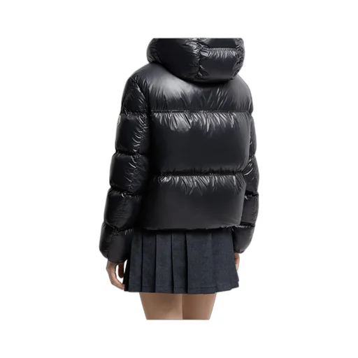 Moncler Erea Square-Quilted Hooded Short Down Jacket