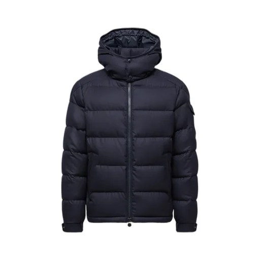 Moncler Montgenevre Hooded Flannel Short Down Jacket