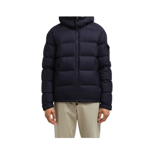 Moncler Montgenevre Hooded Flannel Short Down Jacket