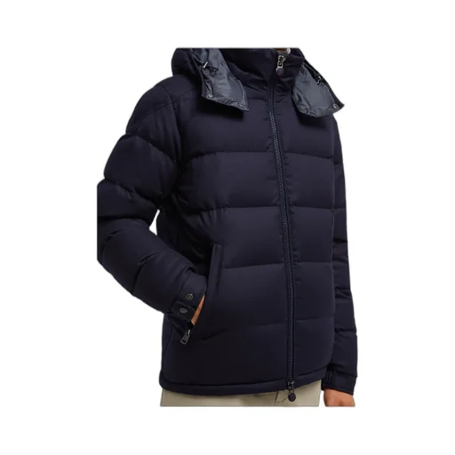 Moncler Montgenevre Hooded Flannel Short Down Jacket