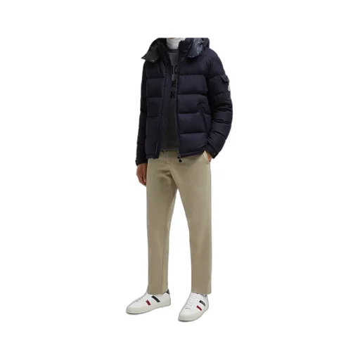 Moncler Montgenevre Hooded Flannel Short Down Jacket