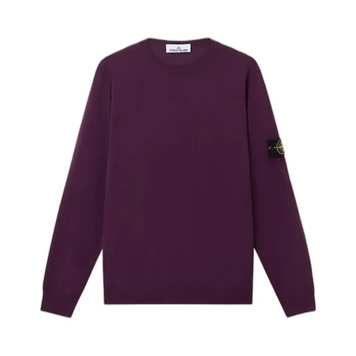 Stone Island Logo Patch Knitted Sweater