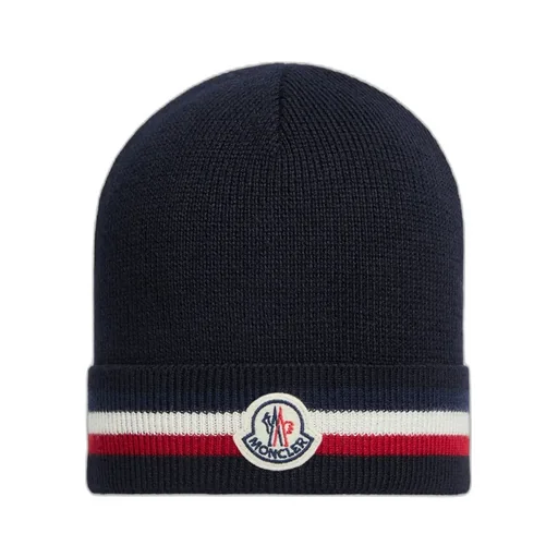 Moncler Logo Embroidered Beanie