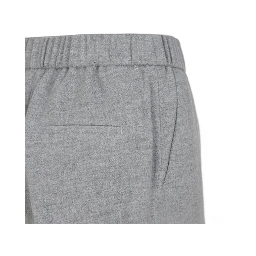 Elastic-Waist Wool Trousers