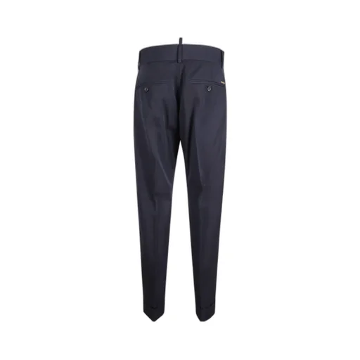 Dsquared2 Logo Plaque Turn Up Pants
